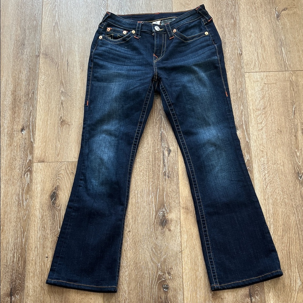 True Religion Dark Indigo Flare Jeans